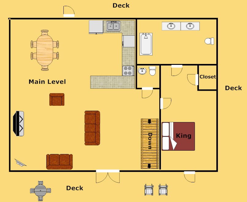 Pigeon Cabin Riversong Ridge 3 Bedroom Sleeps 8